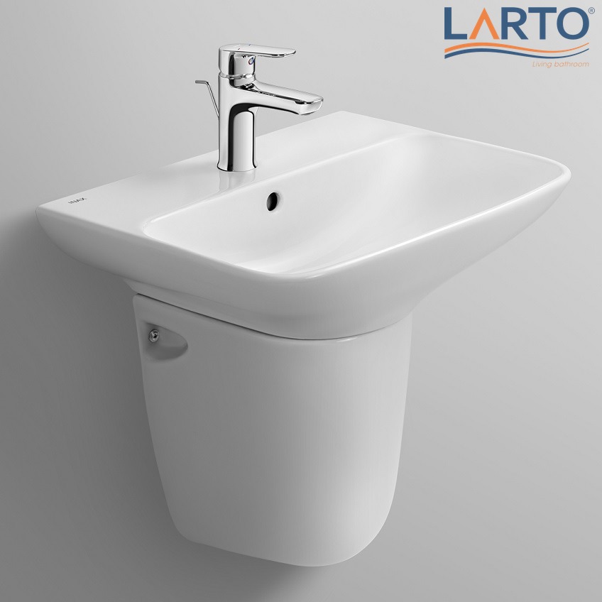 chậu rửa Inax chân lửng thiết kế gọn