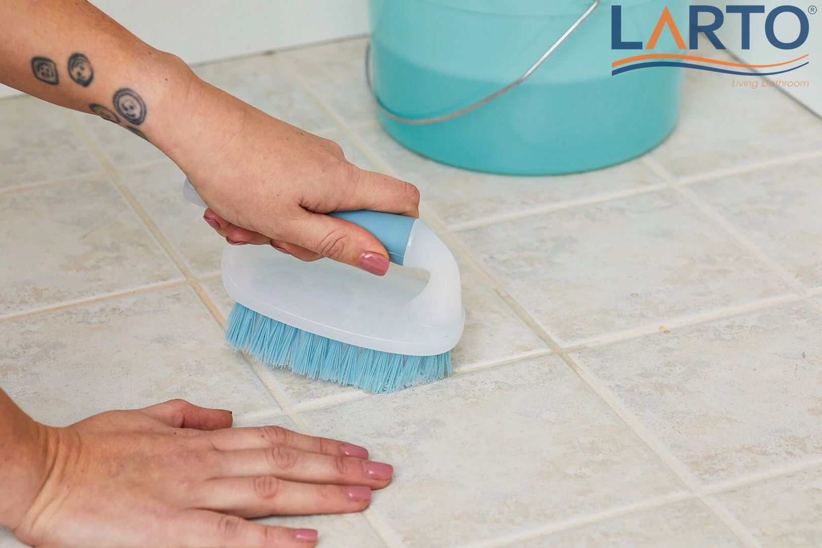 mẹo giữ ron gạch trắng - cách làm trắng đường ron gạch