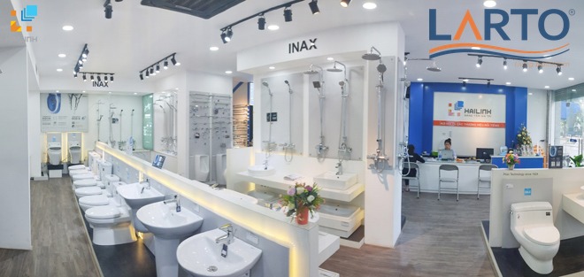 khong gian showroom khu vuc thiet bi ve sinh