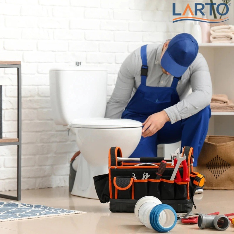 ảnh hướng dẫn hạn chế và khắc phục lỗi khi lắp đặt thiết bị vệ sinh