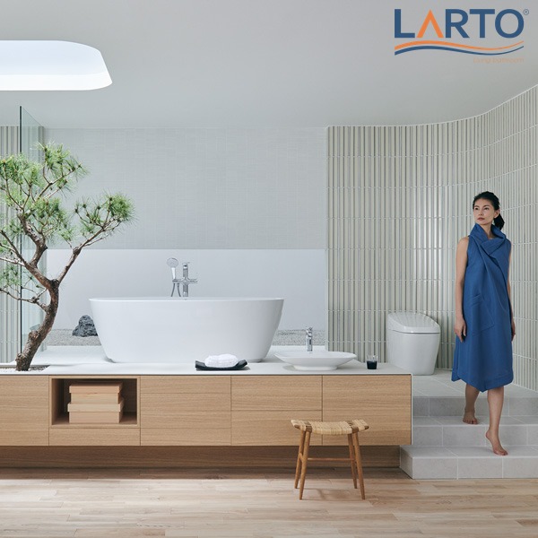 thiết kế nhà vệ sinh 2026 - vật liệu bền vững và cây xanh