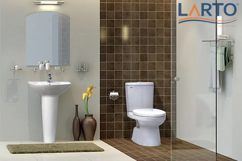 Các mẫu bồn cầu 2 khối tiện dụng cho nhà vệ sinh