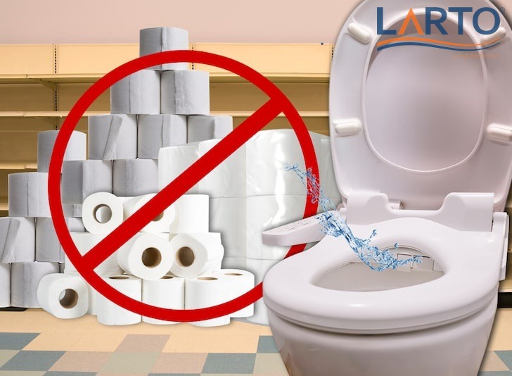 so sánh vòi xịt bồn cầu và giấy vệ sinh