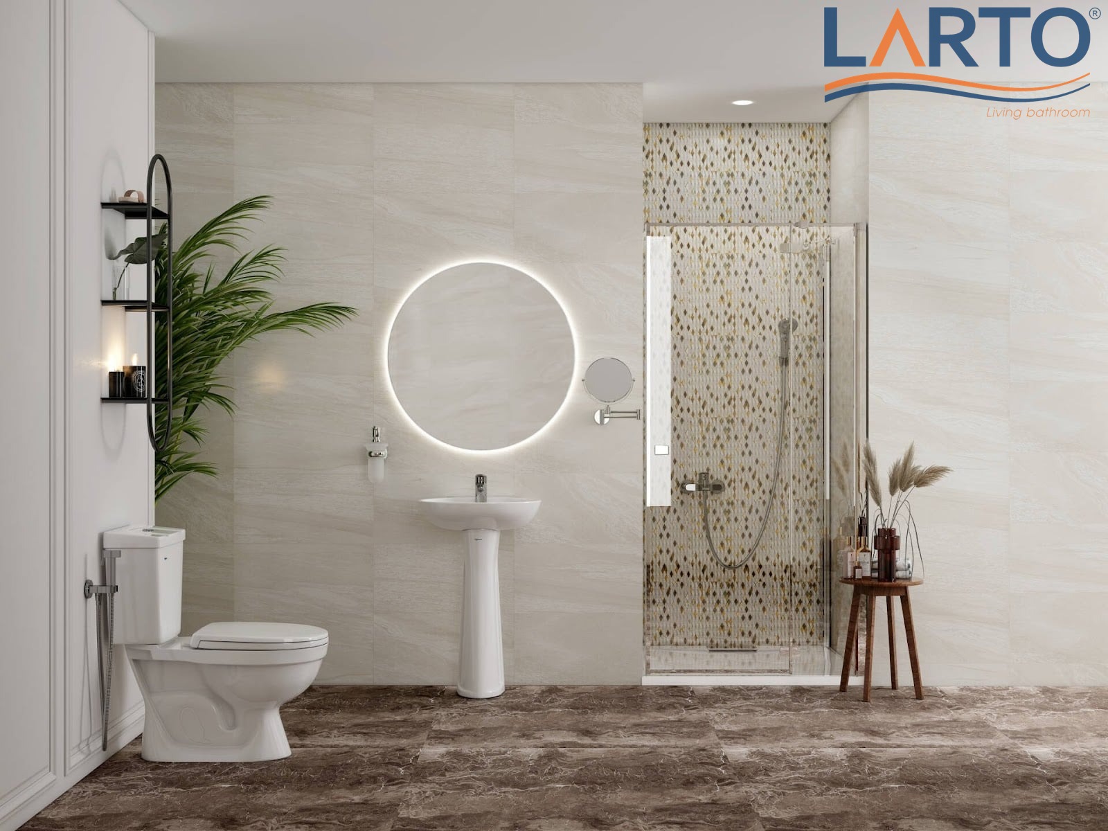 Đặt bồn cầu sát với vách tường đầu giường ngủ