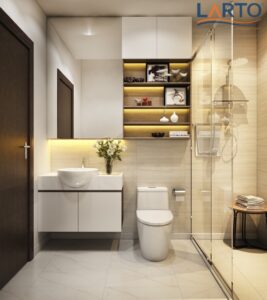 thiết kế nhà vệ sinh 2026 - xu hướng màu sắc và vật liệu